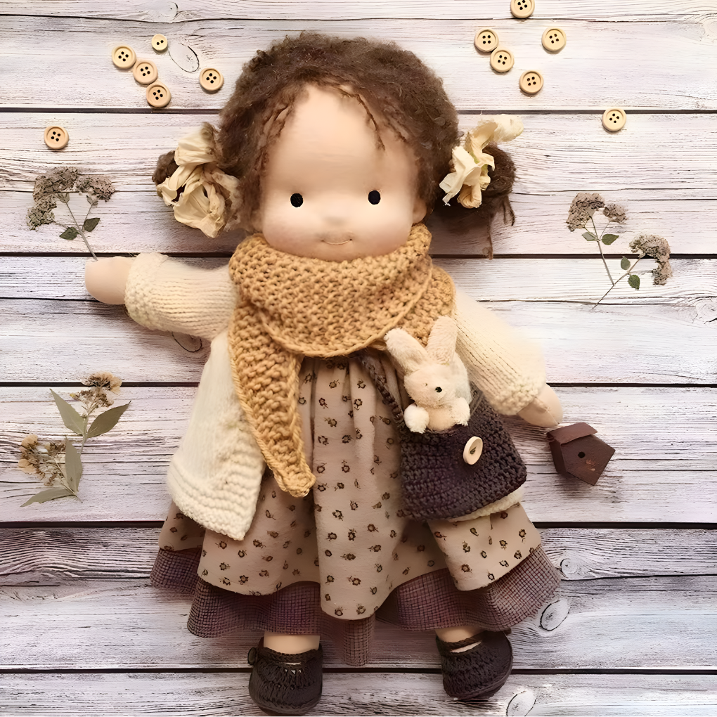 Cherished Companion Doll with Soft Cotton and Wool Fill