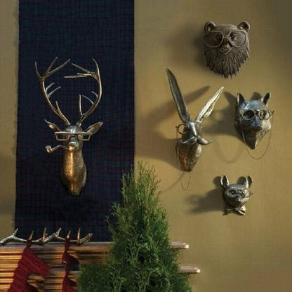 Whimsical Animal Head Wall Art for Vibrant Interiors