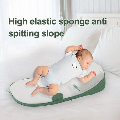 Elevated Infant Sleep Support Pillow with Memory Foam