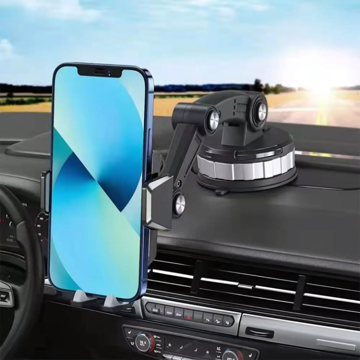 Phone Holder for Dashboard and Windshield - 360-Degree Rotation