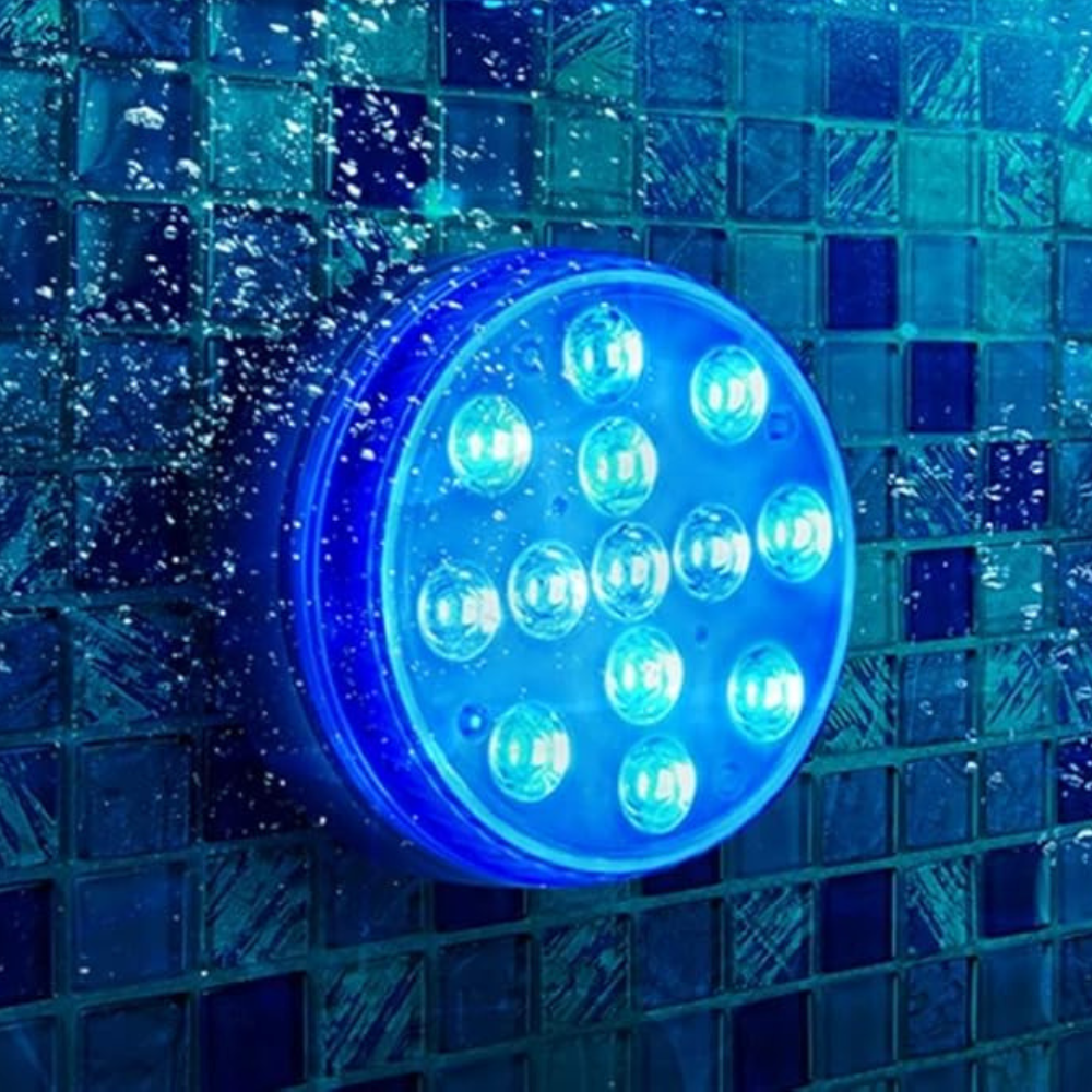 Remote-Controlled Submersible Pool Light with Various Color Options