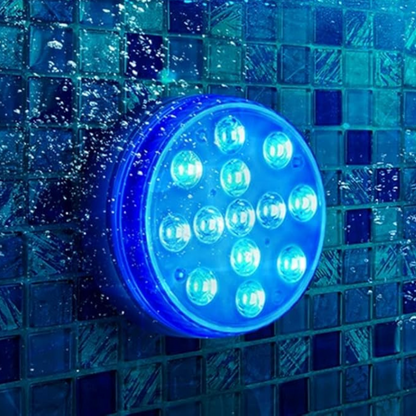 Remote-Controlled Submersible Pool Light with Various Color Options