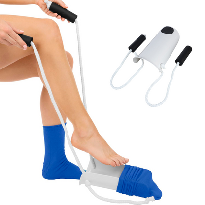 EasySock Helper with Long Ergonomic Handle for Effortless Dressing
