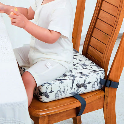 Compact Travel Booster Seat with Adjustable Height and Easy Clean Cover