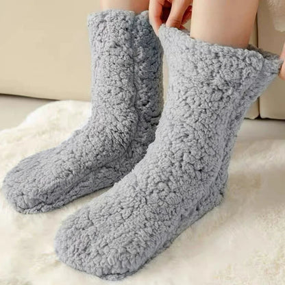 Cozy Thick Fuzzy Thermal Socks for Men and Women – Winter Indoor Wear