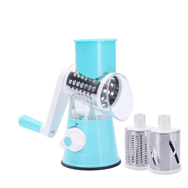 Effortless Vegetable Shredder with 3 Blades and Secure Base