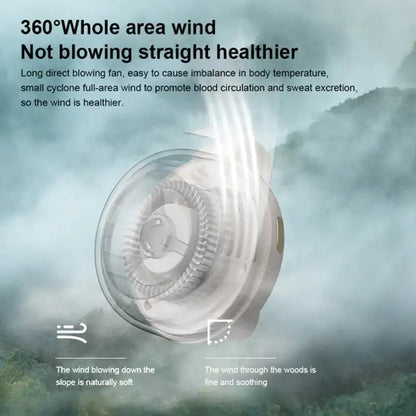 Portable Neck Fan with Bladeless Airflow and Long Battery Life