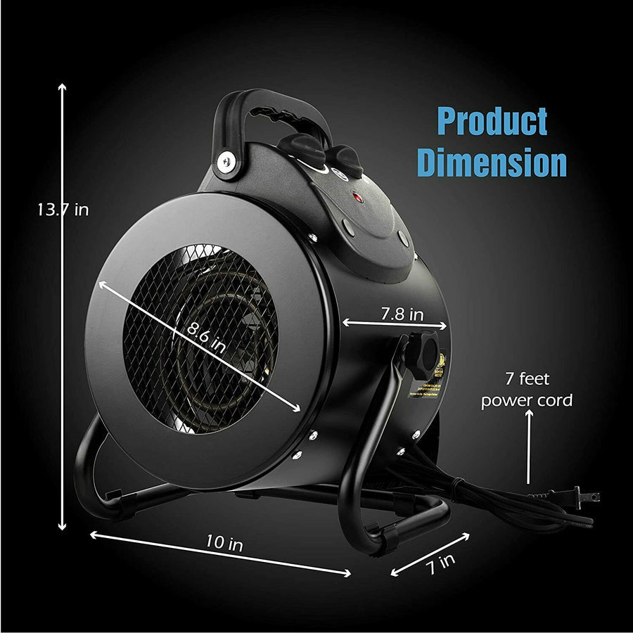 Rapid Heat Electric Fan for Greenhouses & Workspaces