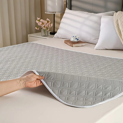 Reusable Waterproof Bed Pad with Non-Slip Backing - 4 Layers, 50x70cm or 70x90cm for Adults, Kids, and Pets