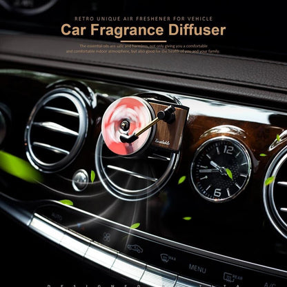 Retro Vinyl Phonograph Air Freshener for Car - Essential Oil Diffuser