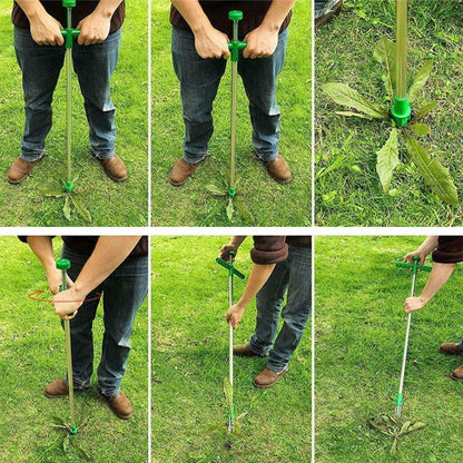Ergonomic Weed Extractor with Steel Claw Mechanism, 50cm Handle