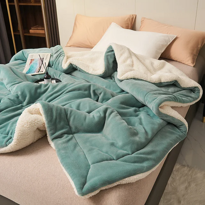 Cozy Dual-Sided Throw Blanket for Warmth