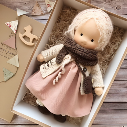 Cherished Companion Doll with Soft Cotton and Wool Fill