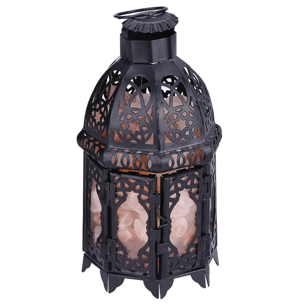 Natural Crystal Salt Rock Table Lamp – 12.2 Inch Warm White Night Light