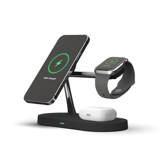 3-in-1 Charging Dock with MagSafe for Smartphones, Smartwatches, Earbuds