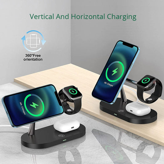 3-in-1 Charging Dock with MagSafe for Smartphones, Smartwatches, Earbuds