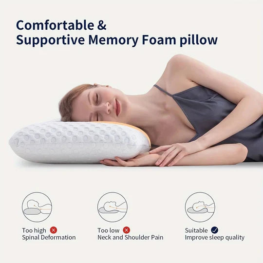 ChillComfort Memory Foam Pillow for Refreshing Sleep