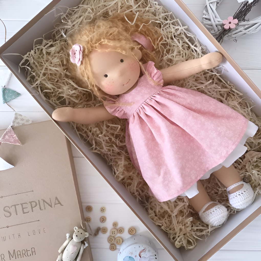 Cherished Companion Doll with Soft Cotton and Wool Fill