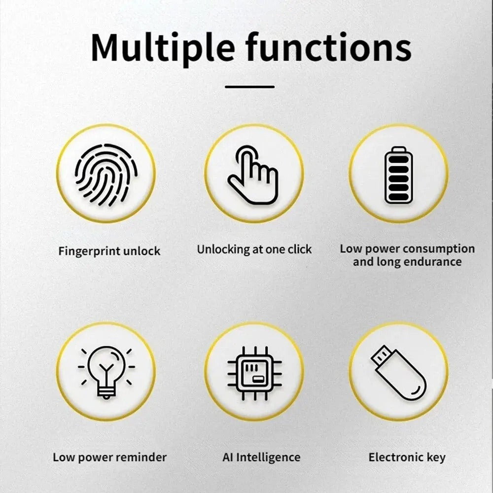 Smart Fingerprint Lock with 10-User Access and Durable Design