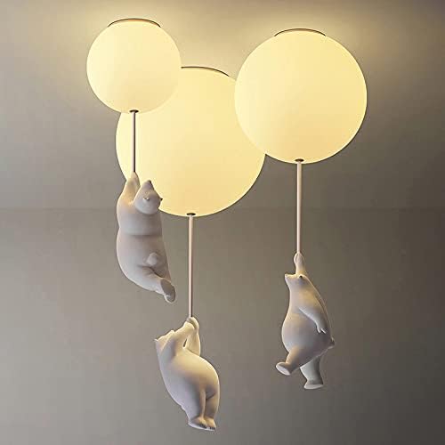 Cheerful Bear Balloon Ceiling Fixture for Children's Spaces