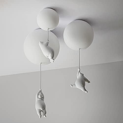 Cheerful Bear Balloon Ceiling Fixture for Children's Spaces