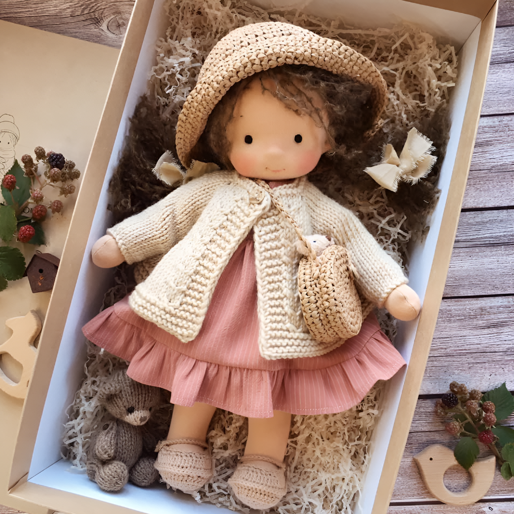 Cherished Companion Doll with Soft Cotton and Wool Fill