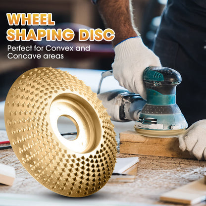 Versatile Wood Shaping Disc Set for Angle Grinders - 3 Profiles