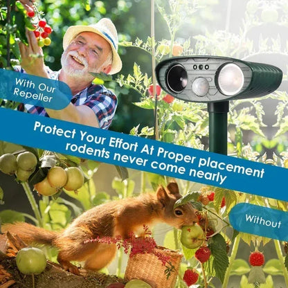 Solar-Powered Ultrasonic Pest Defense for Your Garden