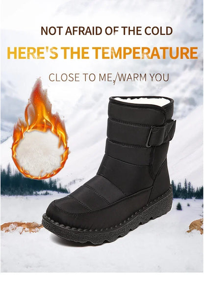 Women's Winter Boots - Waterproof, Non-Slip, Warm, High Shaft