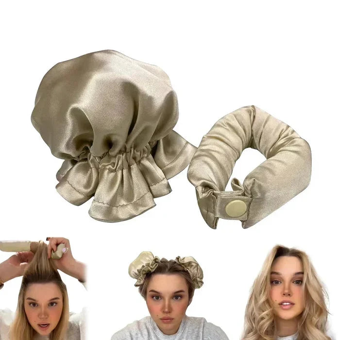 Satin Hair Curlers for Effortless Overnight Waves