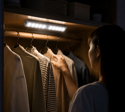 Rechargeable Wireless LED Indoor Light with Motion Sensor and Magnetic Mount, 5.9in & 8.3in
