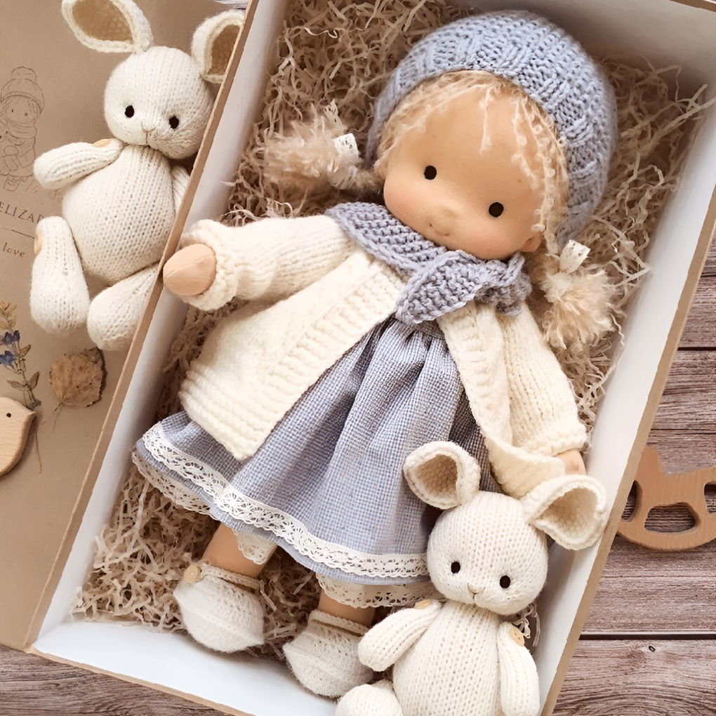 Cherished Companion Doll with Soft Cotton and Wool Fill