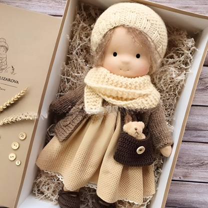 Cherished Companion Doll with Soft Cotton and Wool Fill