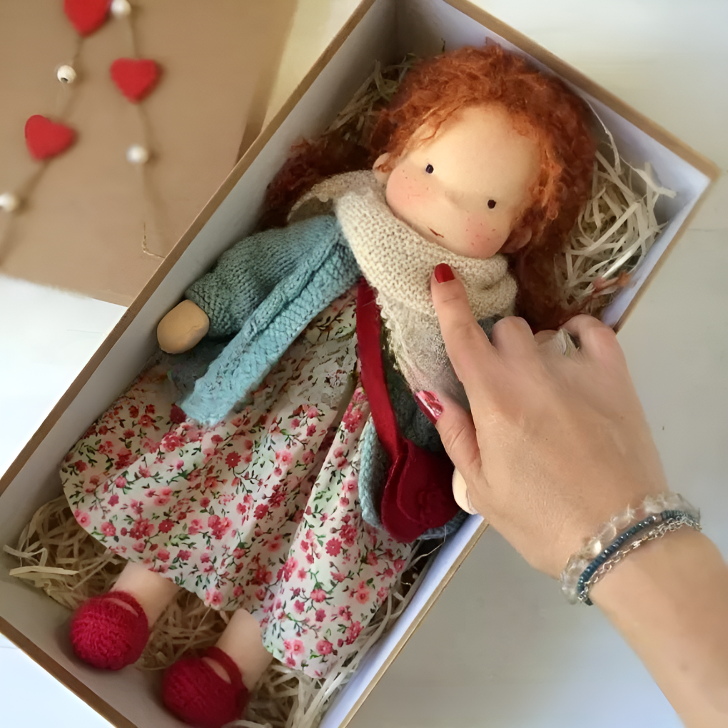 Cherished Companion Doll with Soft Cotton and Wool Fill