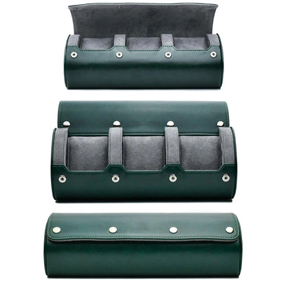 Watches Storage Roll for 3 or 6, Soft Suede Interior & PU Leather