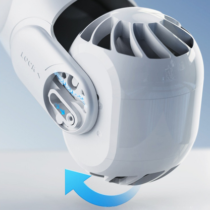 Hands-Free Bladeless Neck Fan – Rechargeable Cooling Device for Travel