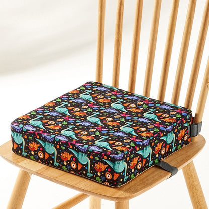 Compact Travel Booster Seat with Adjustable Height and Easy Clean Cover