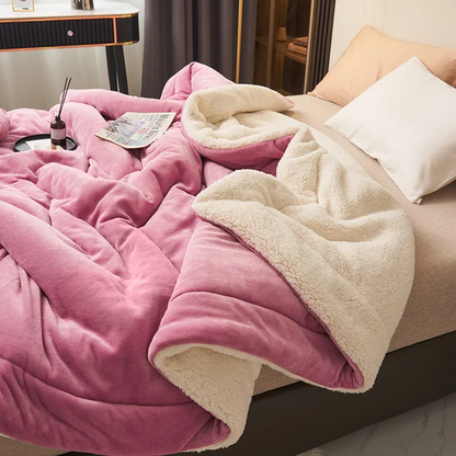 Cozy Dual-Sided Throw Blanket for Warmth
