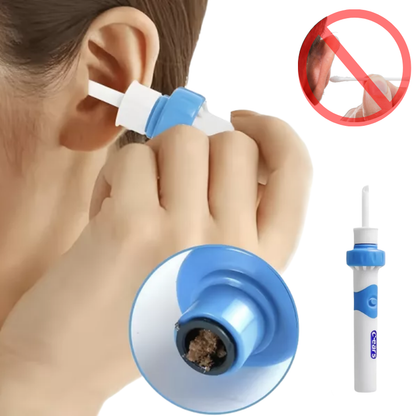 Ear Clean Pro: Electric Wax Removal Tool with Silicone Tip