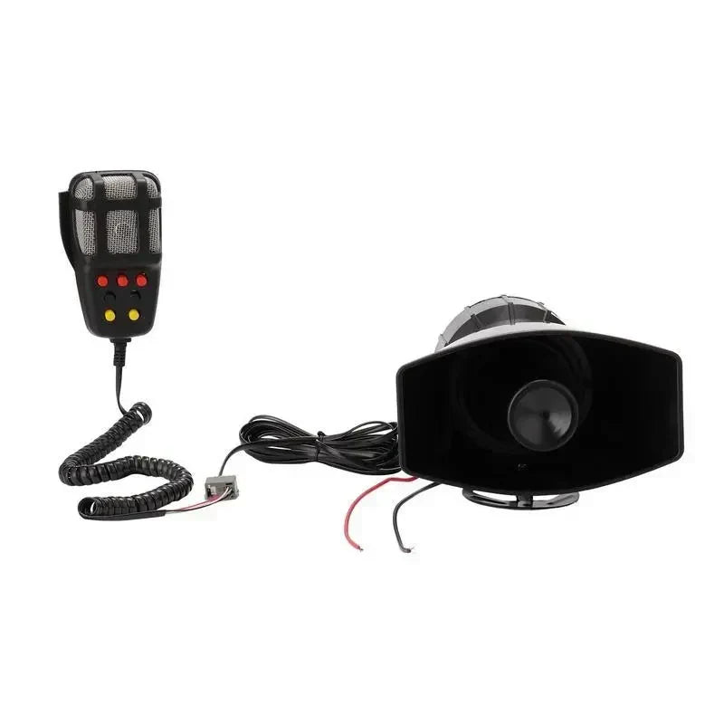 High-Volume Car Alert System with 7 Distinct Sounds and Microphone