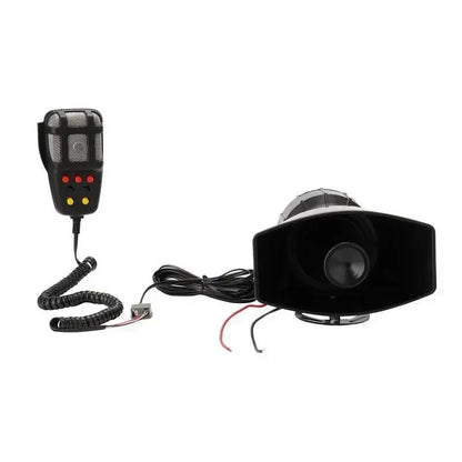 High-Volume Car Alert System with 7 Distinct Sounds and Microphone