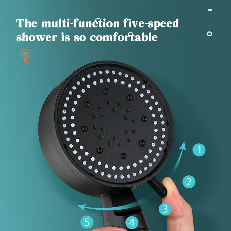 Powerful Showerhead with 5 Adjustable Spray Settings