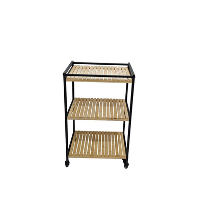 Multi-Purpose Rolling Organizer with Three Spacious Shelves