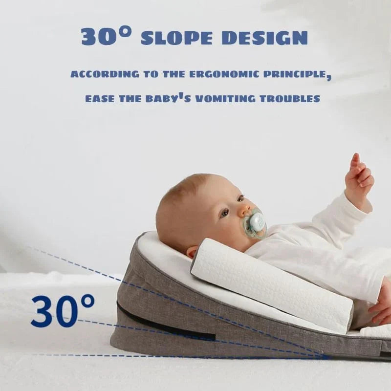 Elevated Infant Sleep Support Pillow with Memory Foam