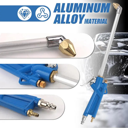 Versatile Air Cleaning Tool with Adjustable Nozzle & Quick Connect