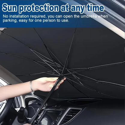 Reflective Car Sunshade 55x31in with Compact Storage Design