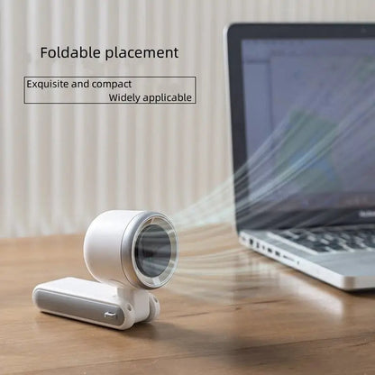 Portable Cooling Fan with 5 Adjustable Speeds and Battery Monitor
