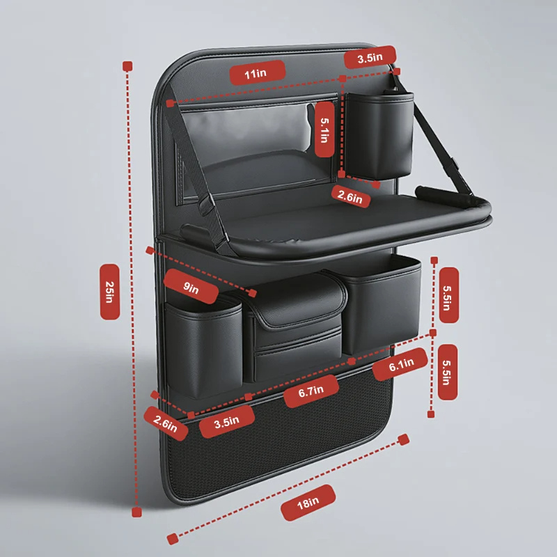 Ultimate Backseat Companion with Foldable Tray & Device Holder