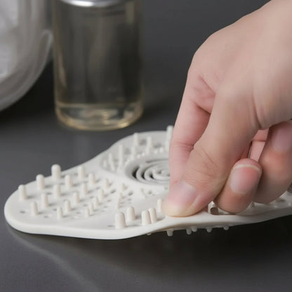 Effortless Drain Protector with Spiral Design and Grip Handle