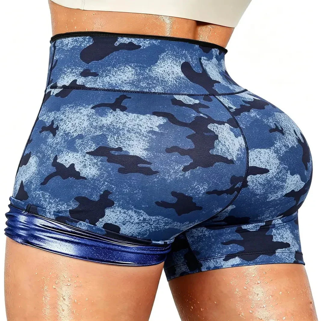 High Rise Active Shorts with Compression Support Wrap